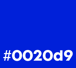 Electric Blue Color Card